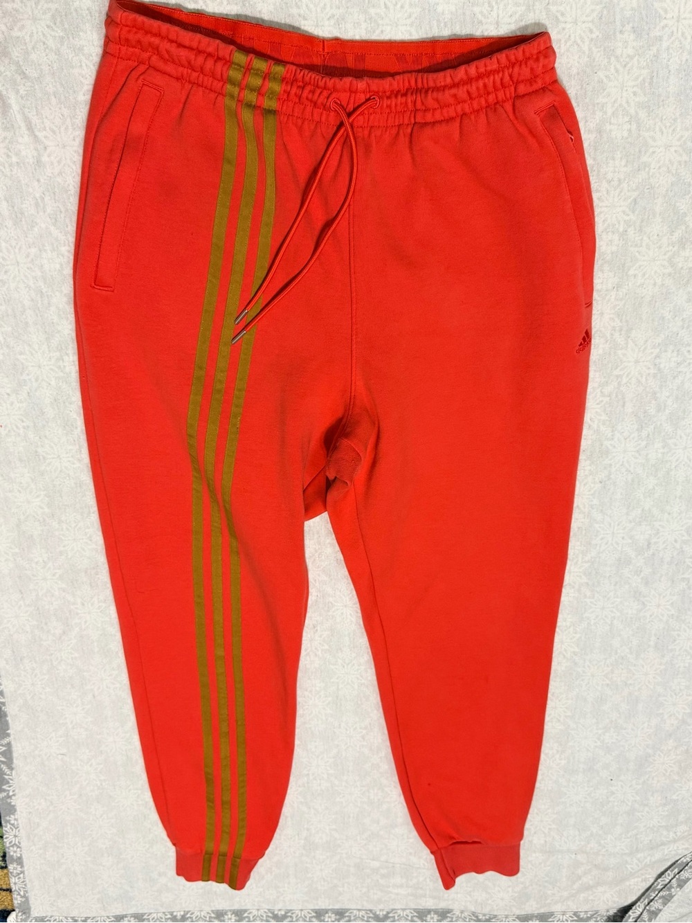 Adidas x Ivy Park 3-Stripes Jogger Sweatpants Real Coral Gold Unisex Size XS